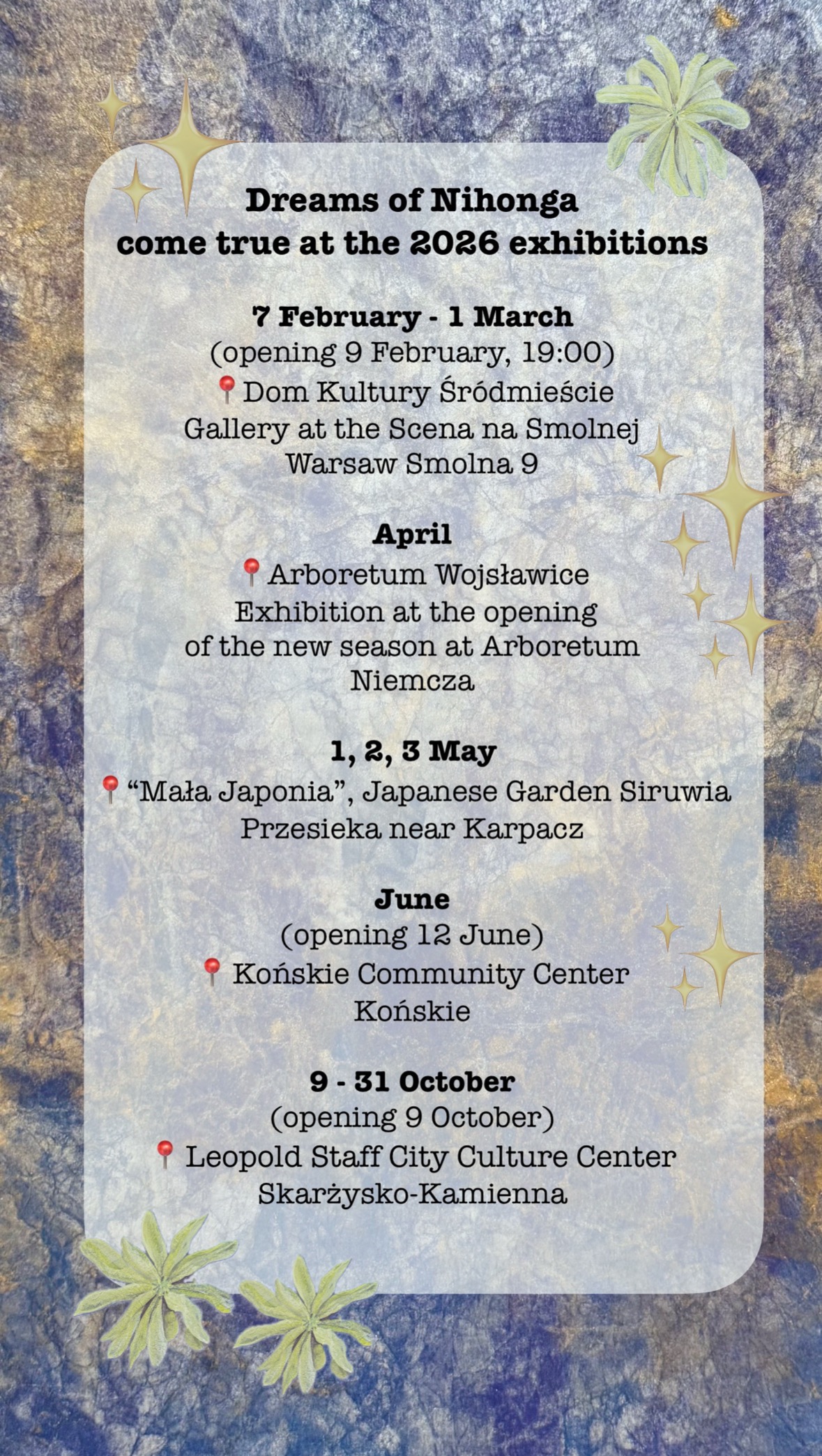 Exhibitions - Dagmara Dreams of Nihonga